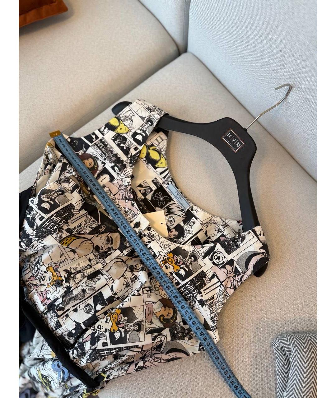 PRADA Мульти деним коктейльное платье, фото 4