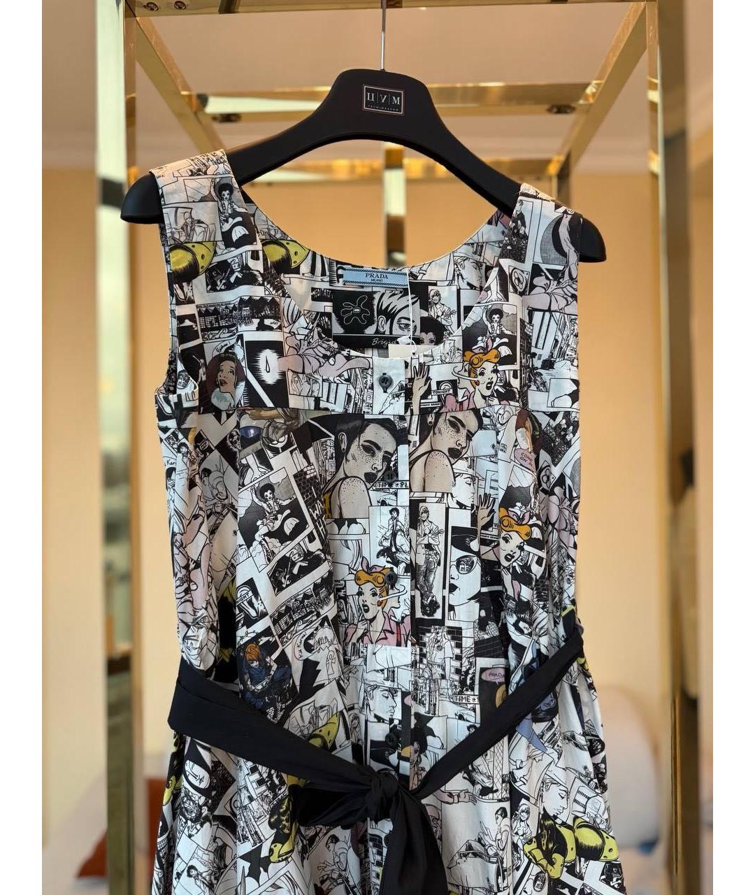 PRADA Мульти деним коктейльное платье, фото 6