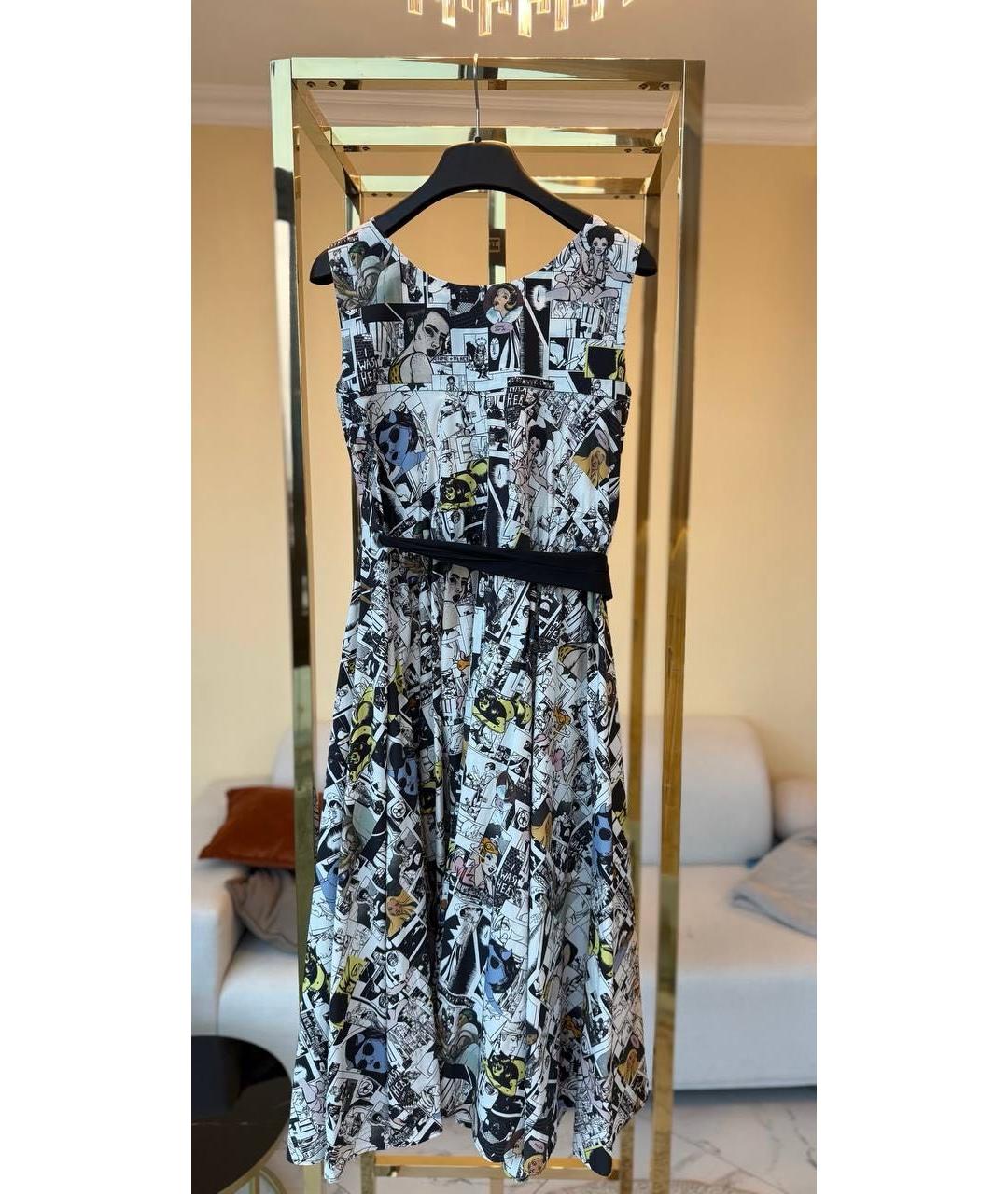 PRADA Мульти деним коктейльное платье, фото 2