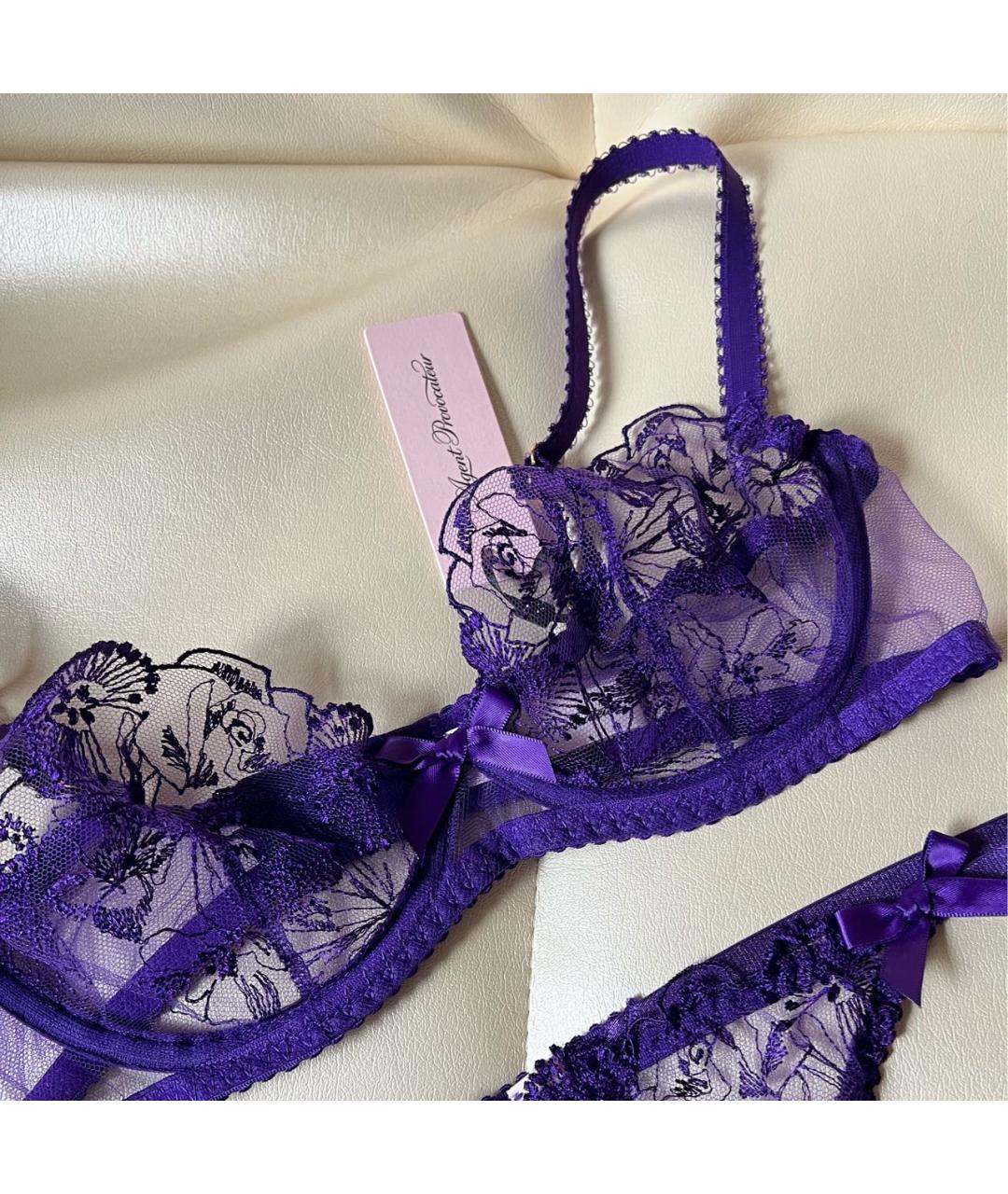 AGENT PROVOCATEUR Фиолетовый бюстгалтеры, фото 3