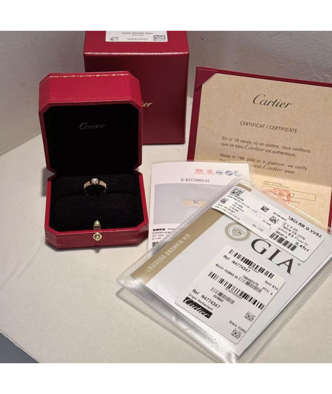 CARTIER Золотое кольцо из розового золота, фото 4