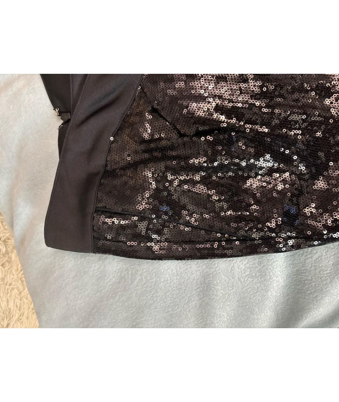 JUST CAVALLI Черные вискозные брюки узкие, фото 5