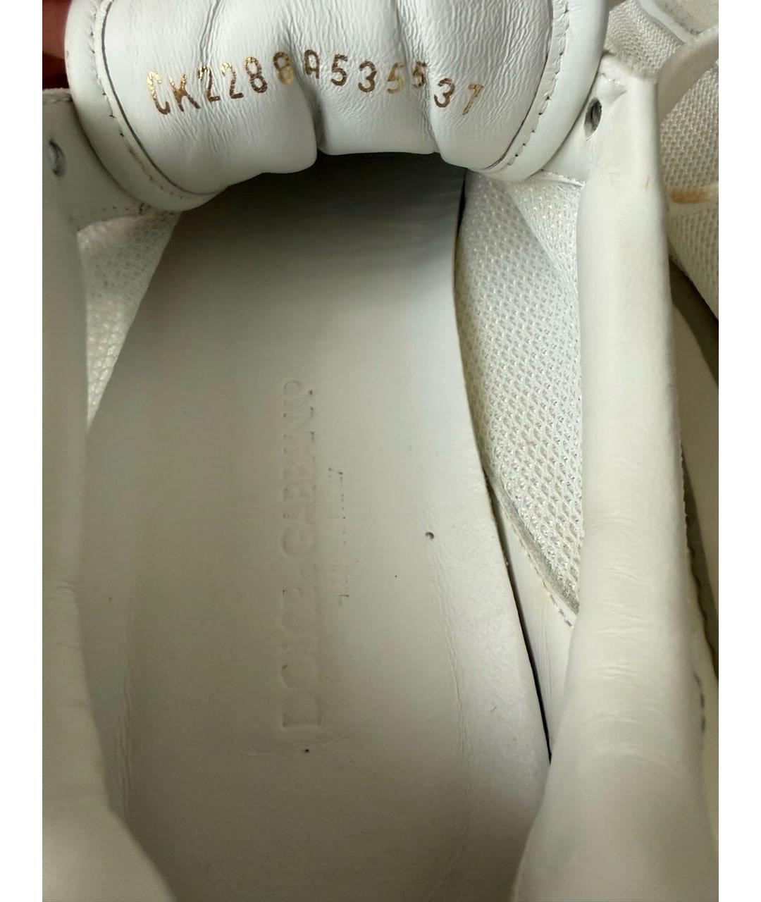 DOLCE&GABBANA Серые текстильные кроссовки, фото 5