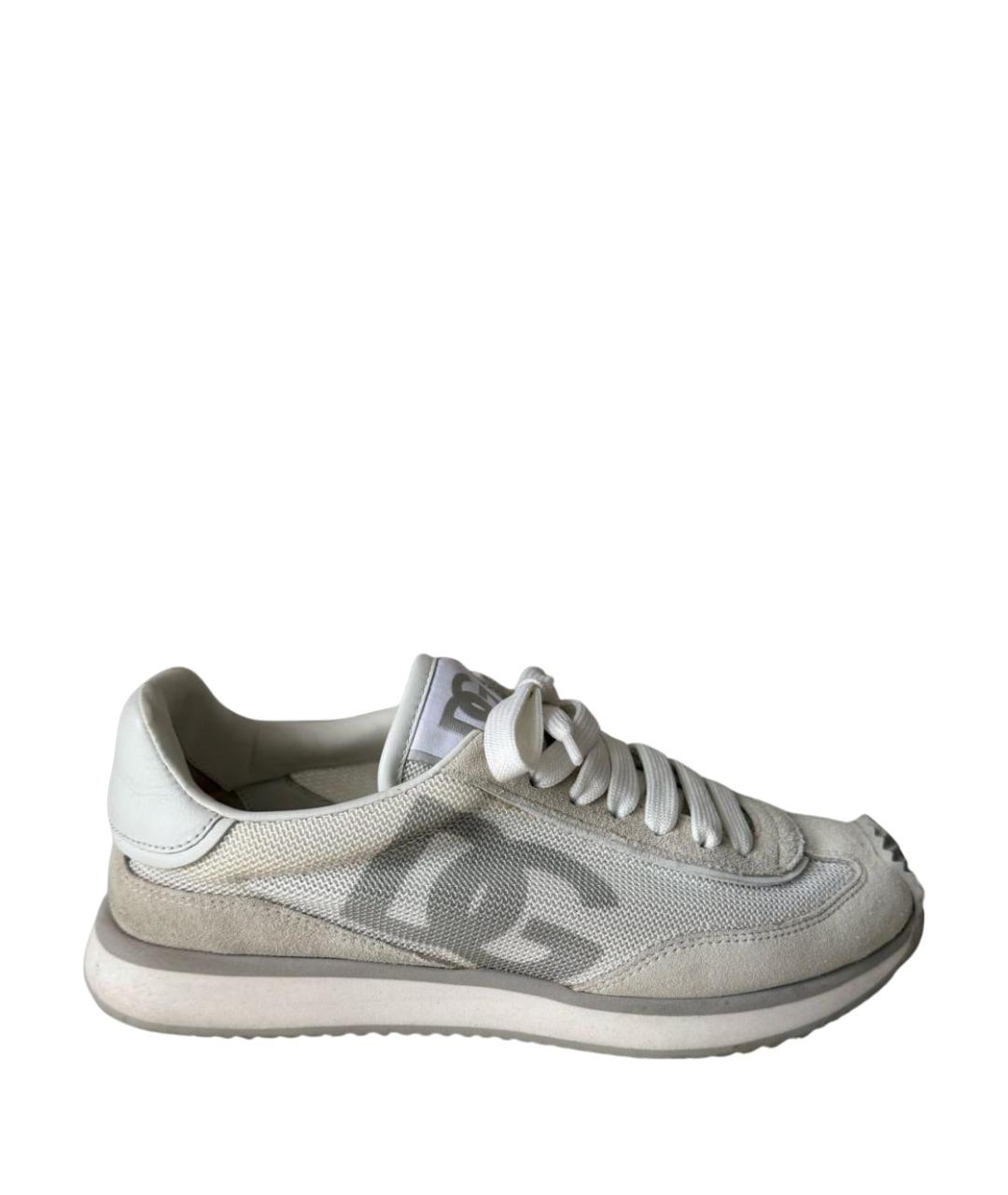 DOLCE&GABBANA Серые текстильные кроссовки, фото 1