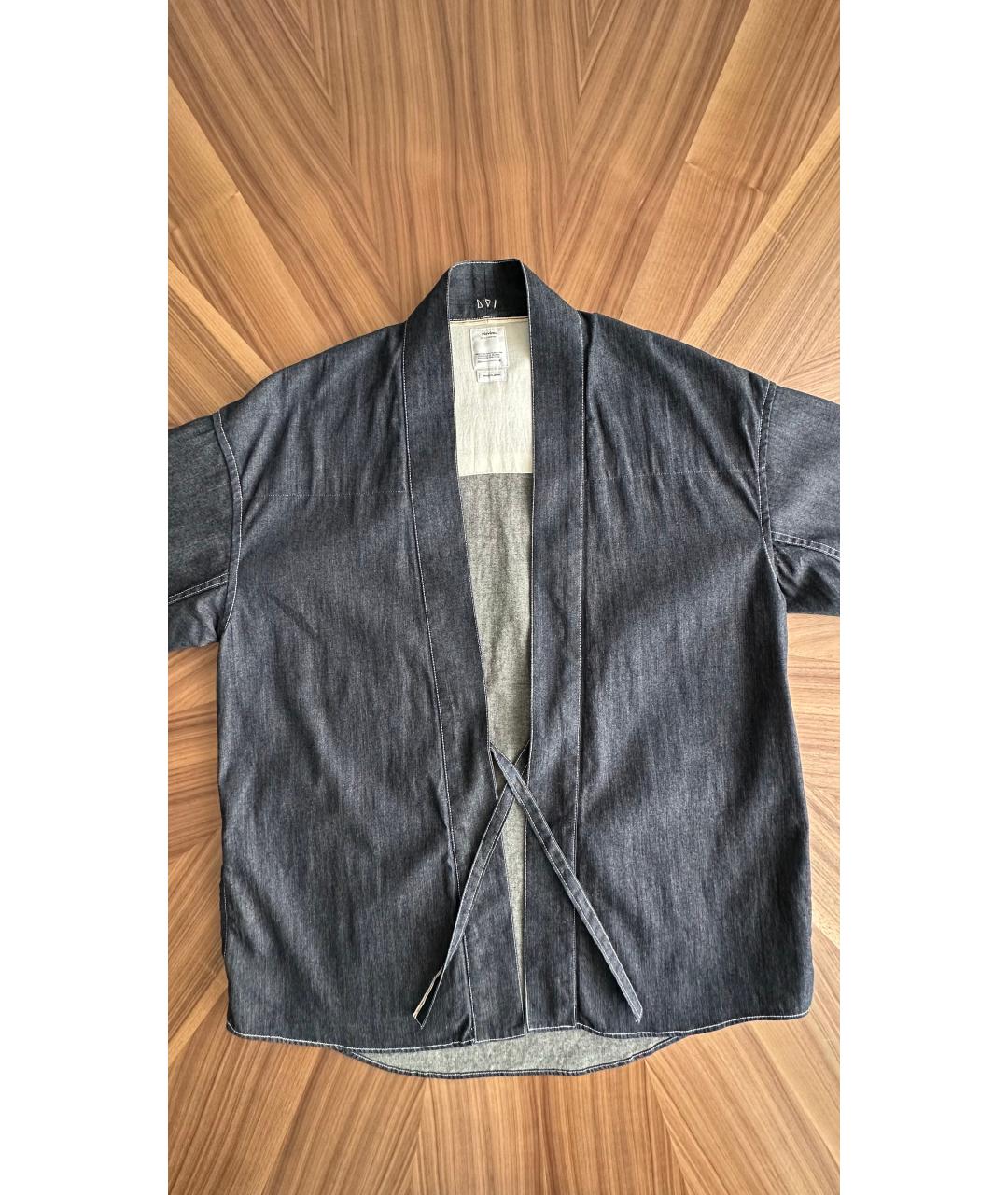 VISVIM Темно-синяя хлопковая кэжуал рубашка, фото 2