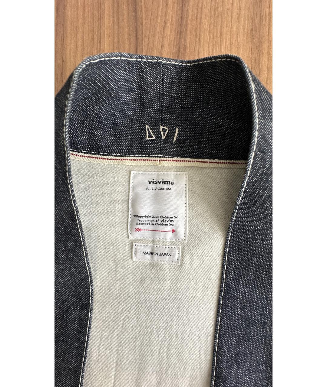 VISVIM Темно-синяя хлопковая кэжуал рубашка, фото 5