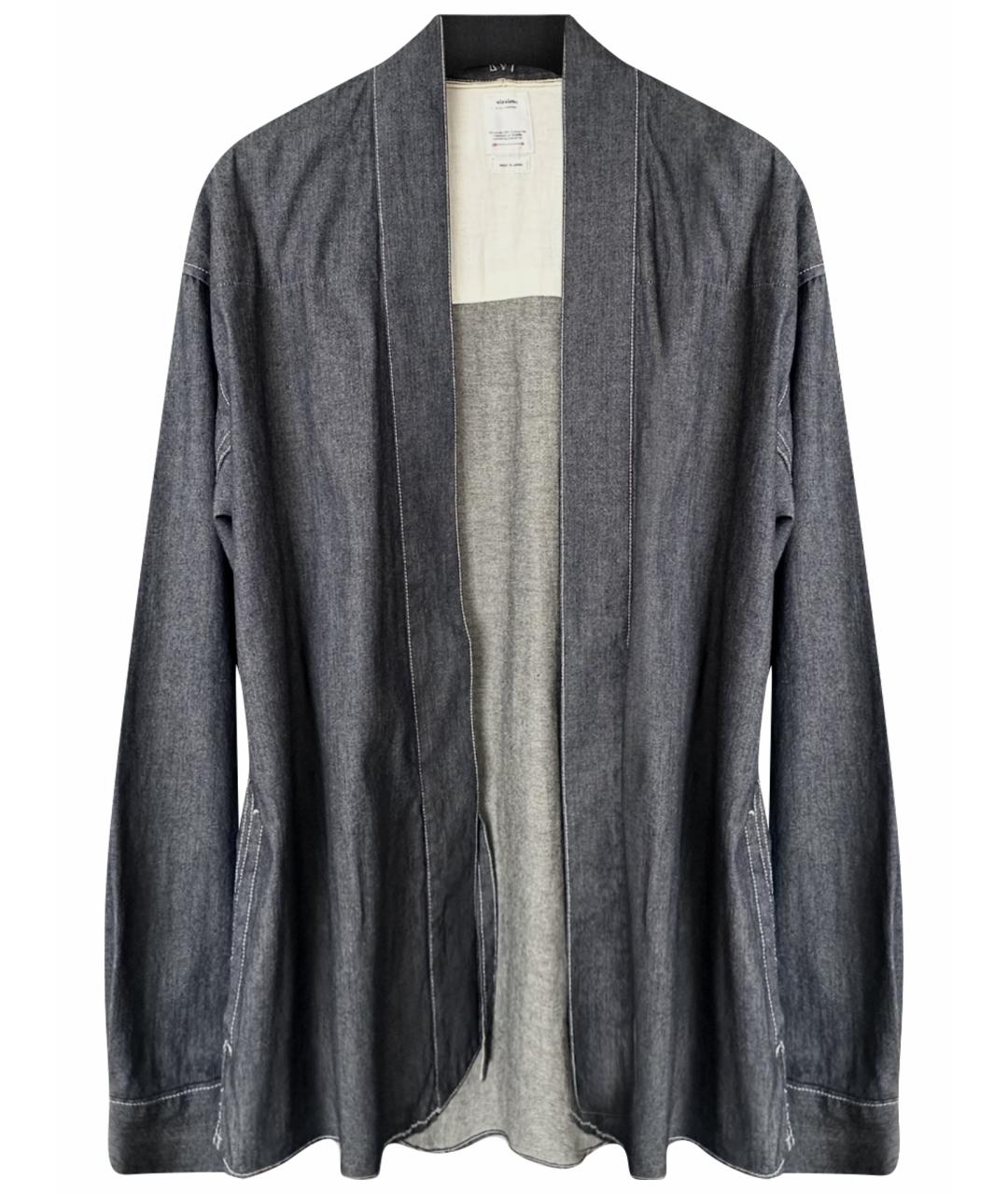 VISVIM Темно-синяя хлопковая кэжуал рубашка, фото 1