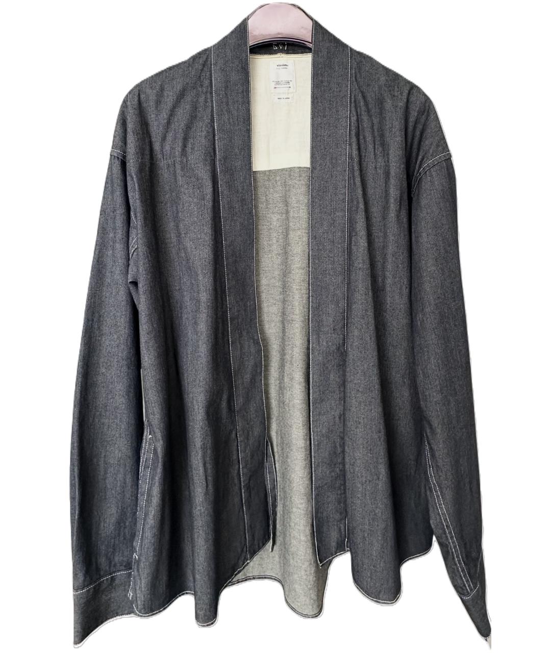 VISVIM Темно-синяя хлопковая кэжуал рубашка, фото 7