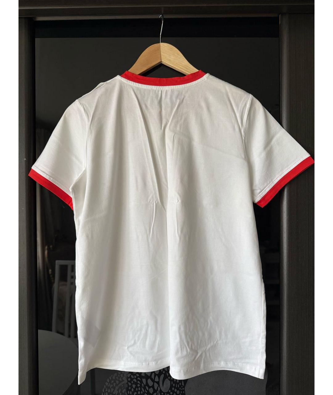 BALMAIN Белая хлопковая футболка, фото 2