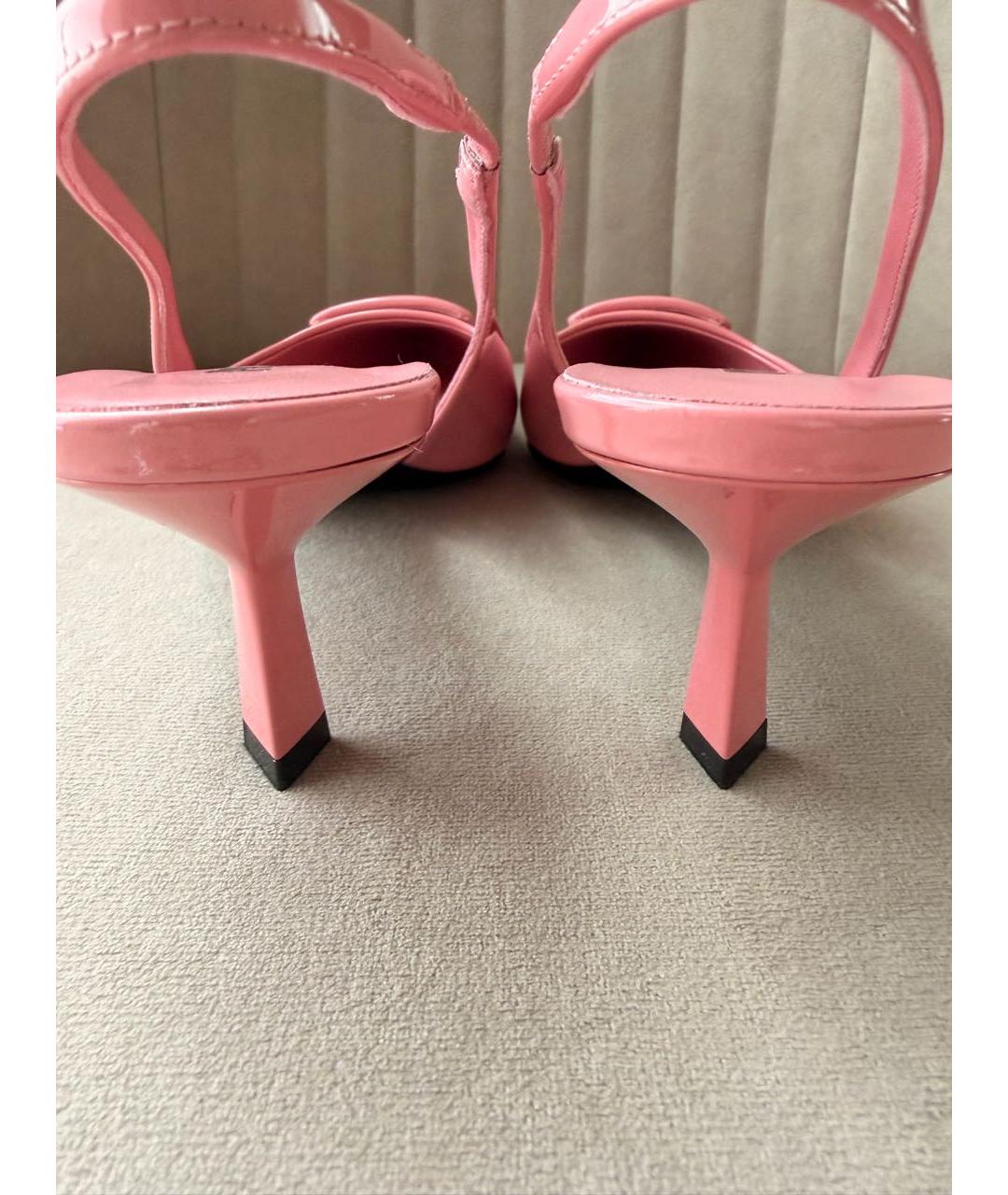 PRADA Розовые кожаные туфли, фото 4