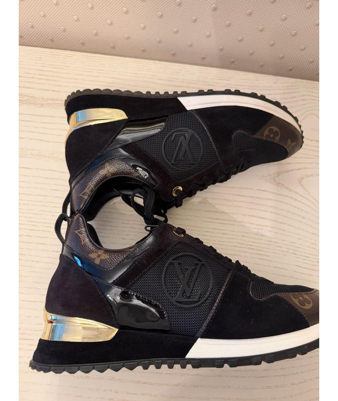 LOUIS VUITTON Коричневые текстильные кроссовки, фото 6