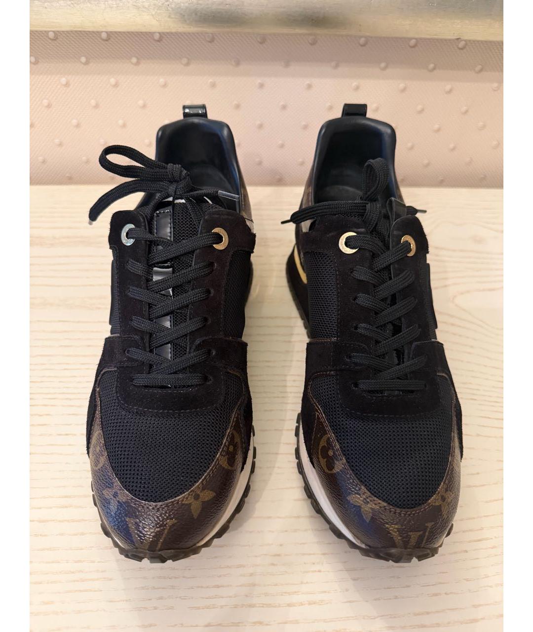 LOUIS VUITTON Коричневые текстильные кроссовки, фото 2