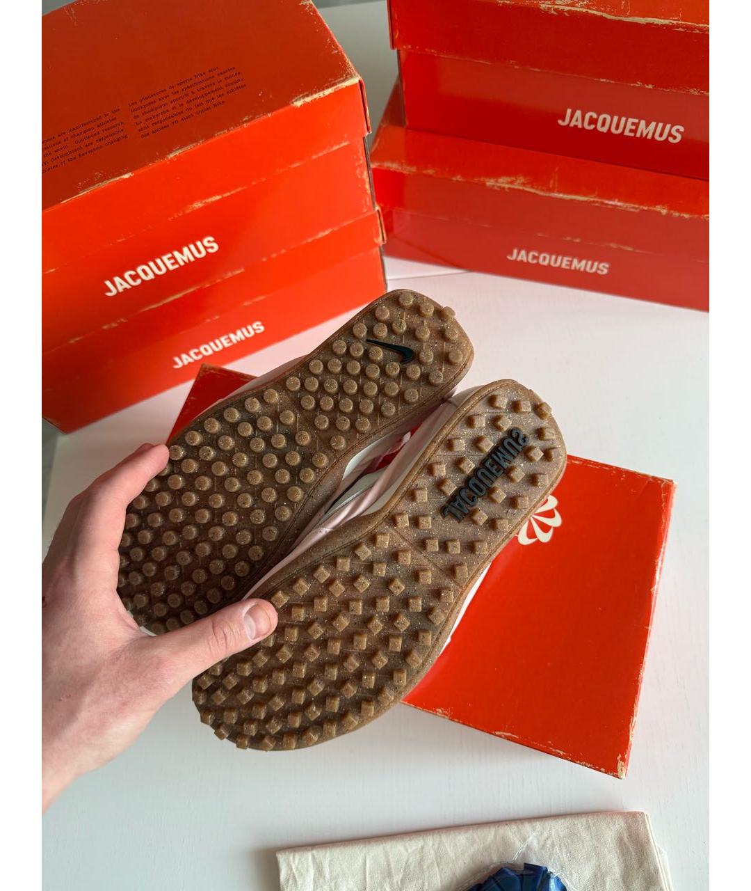 JACQUEMUS Розовые текстильные кроссовки, фото 8