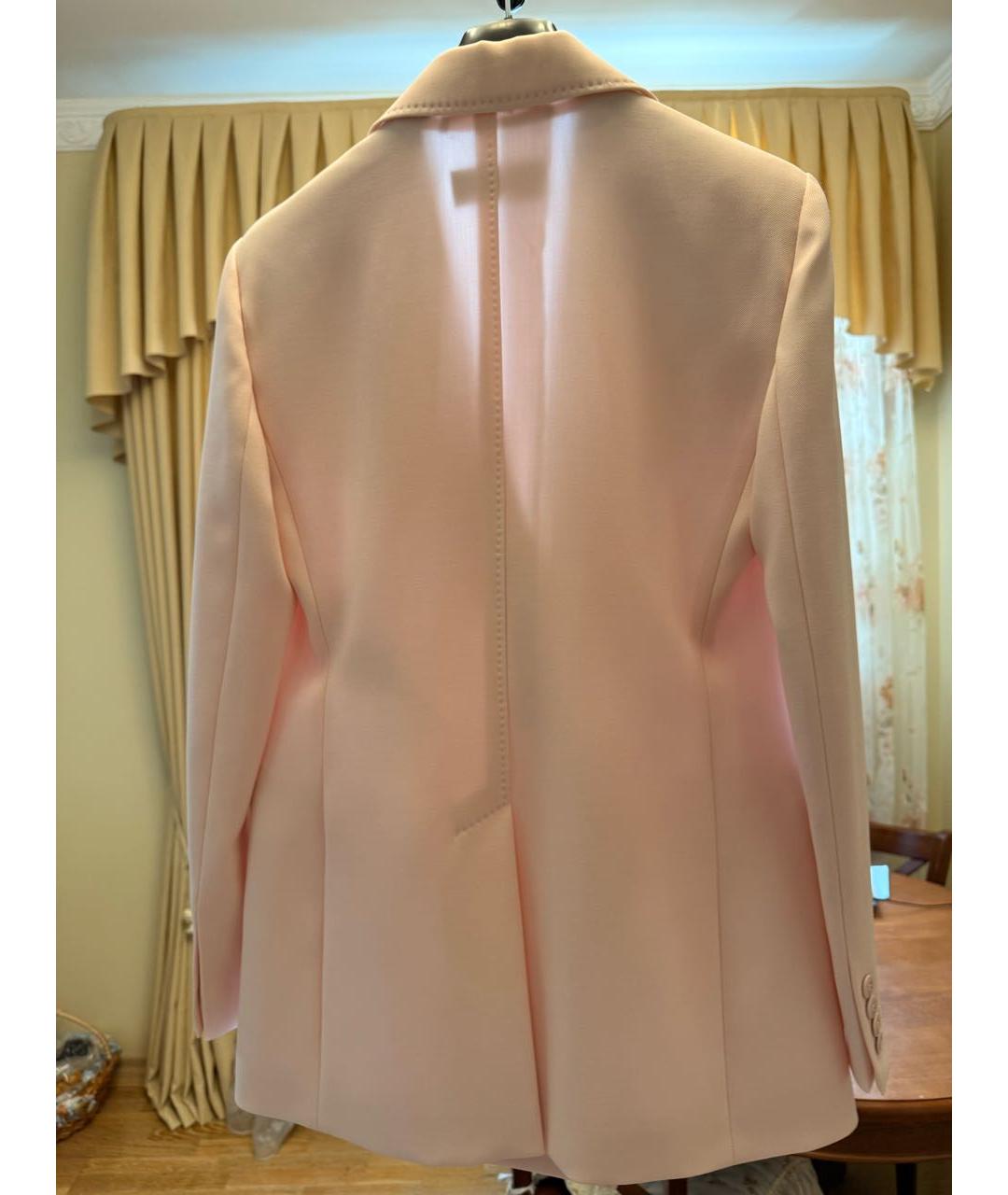 MAX MARA STUDIO Розовый шерстяной жакет/пиджак, фото 2