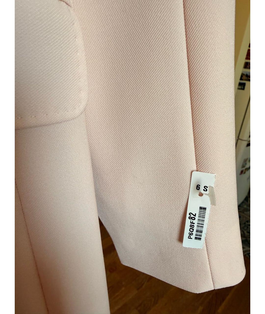 MAX MARA STUDIO Розовый шерстяной жакет/пиджак, фото 7