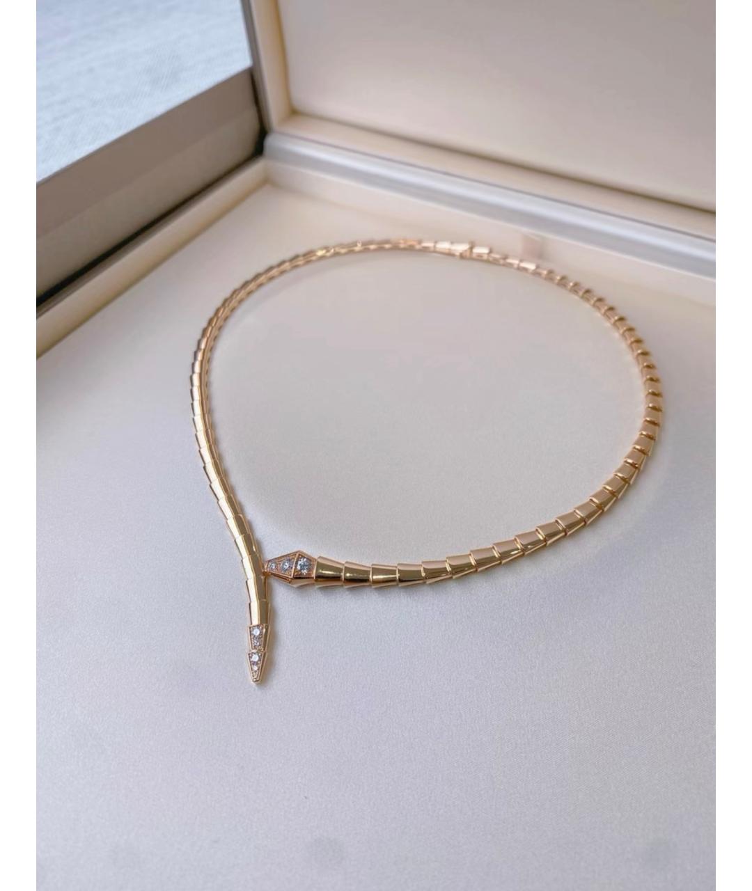 BVLGARI Золотое колье из розового золота, фото 3