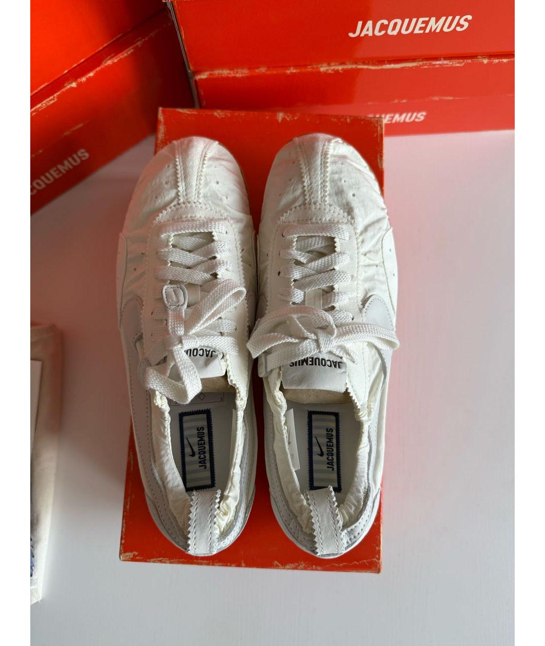 JACQUEMUS Белые текстильные кроссовки, фото 7
