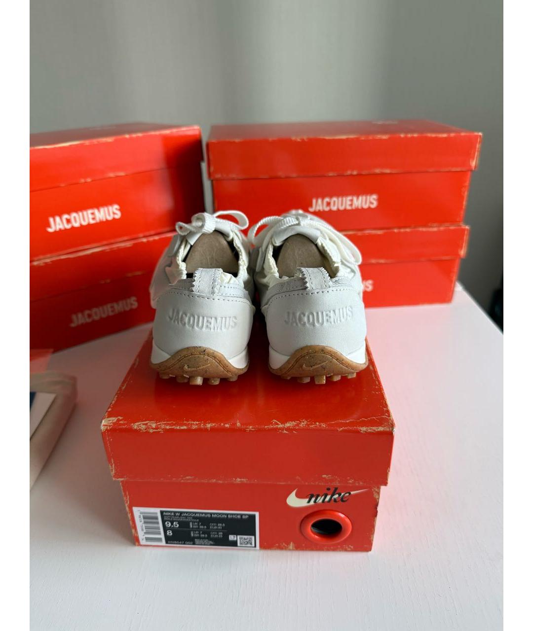 JACQUEMUS Белые текстильные кроссовки, фото 6