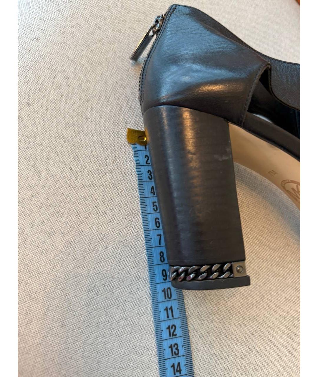 MICHAEL KORS Черные кожаные босоножки, фото 3