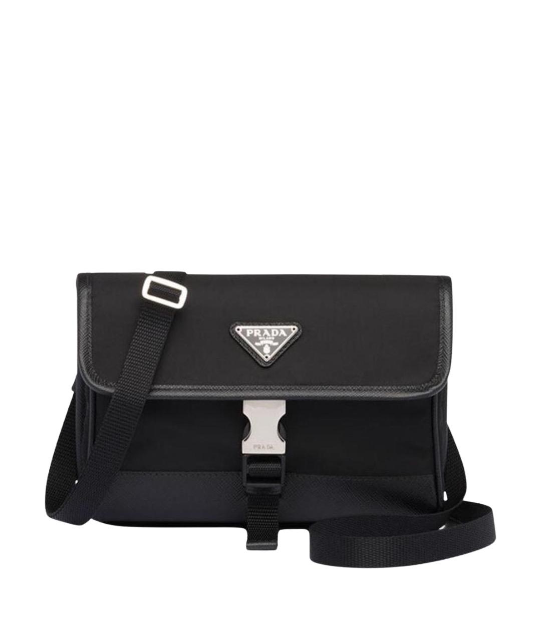 PRADA Черная барсетка, фото 1