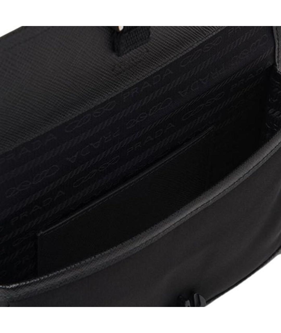 PRADA Черная барсетка, фото 4