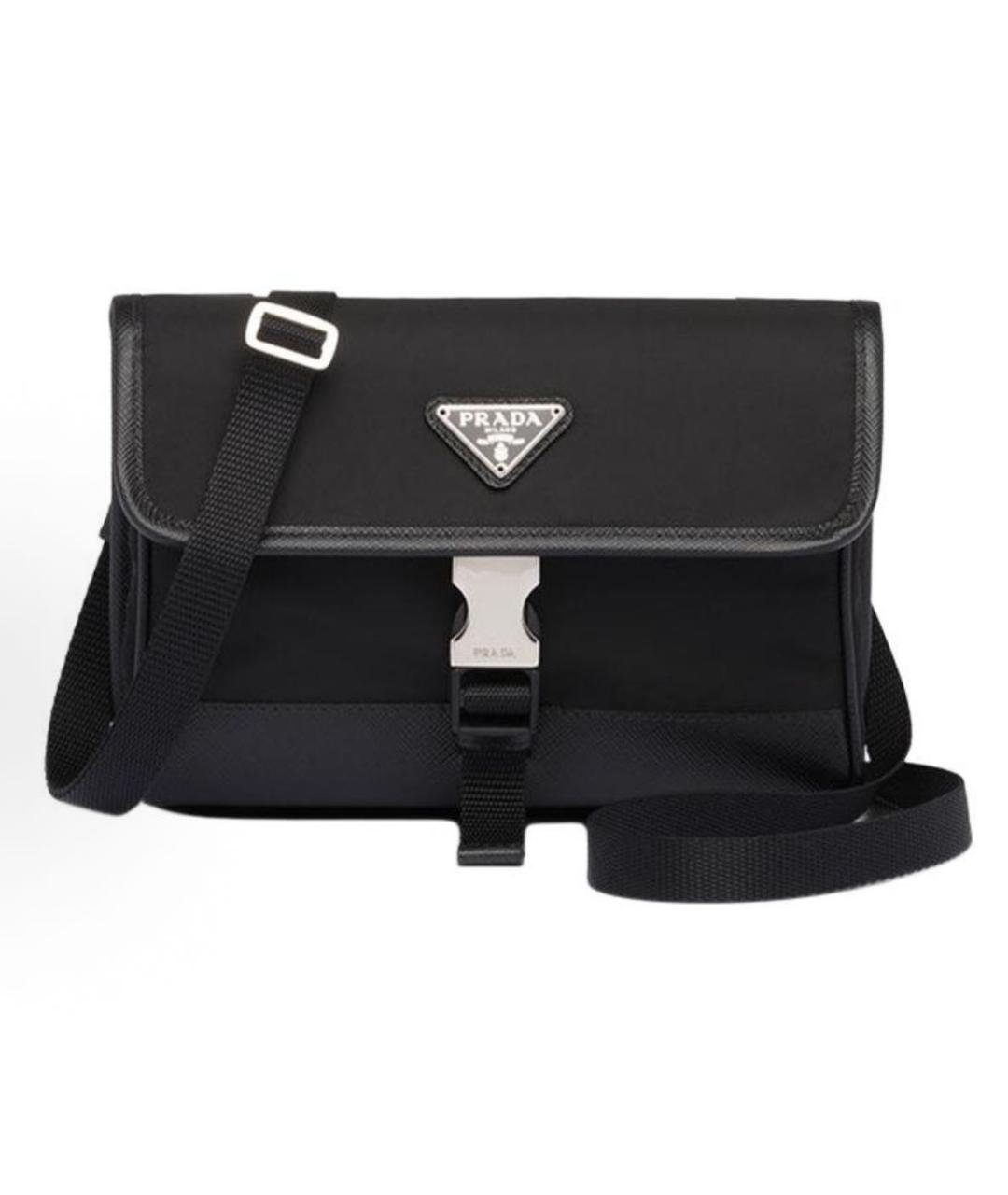 PRADA Черная барсетка, фото 9