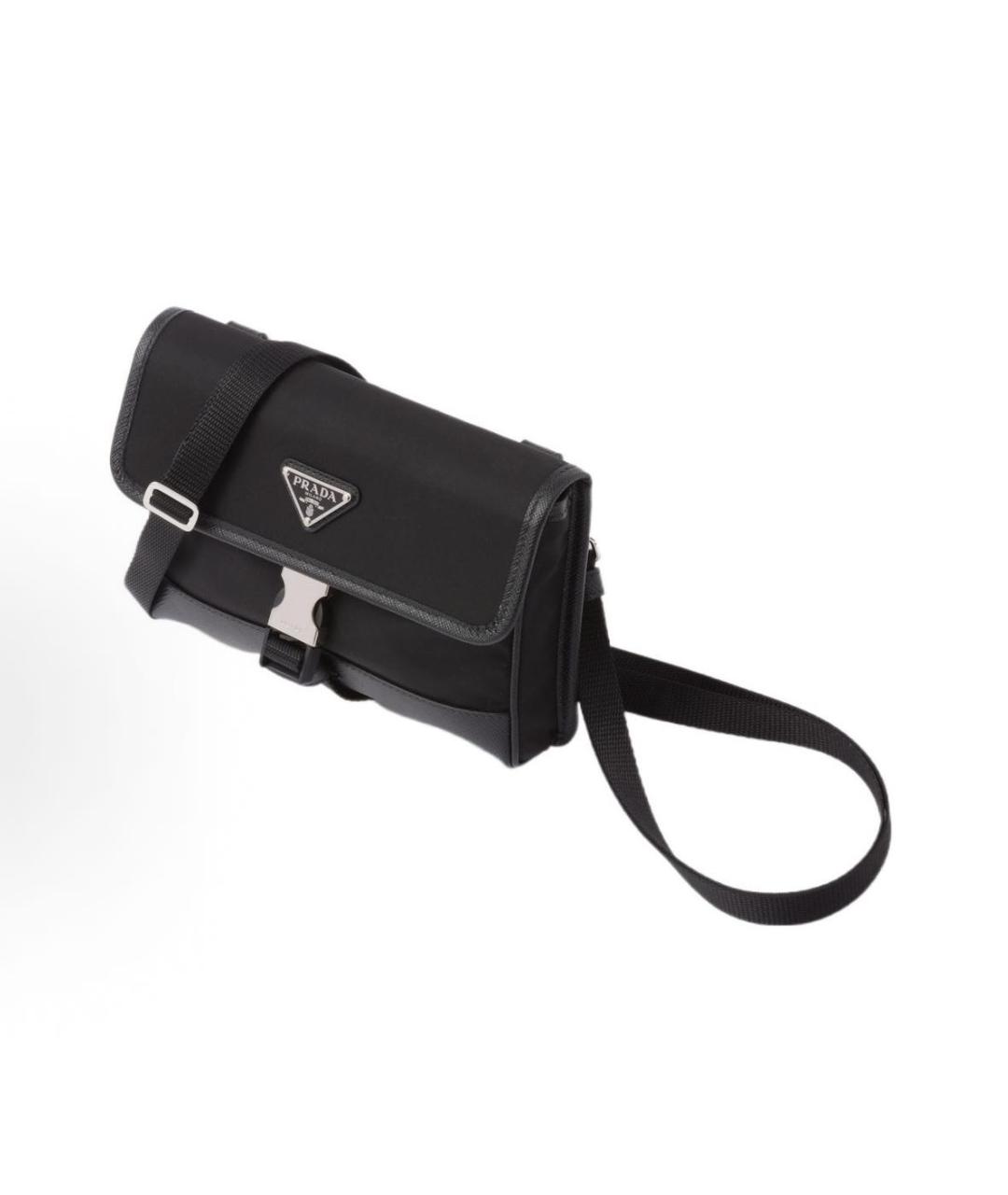 PRADA Черная барсетка, фото 2