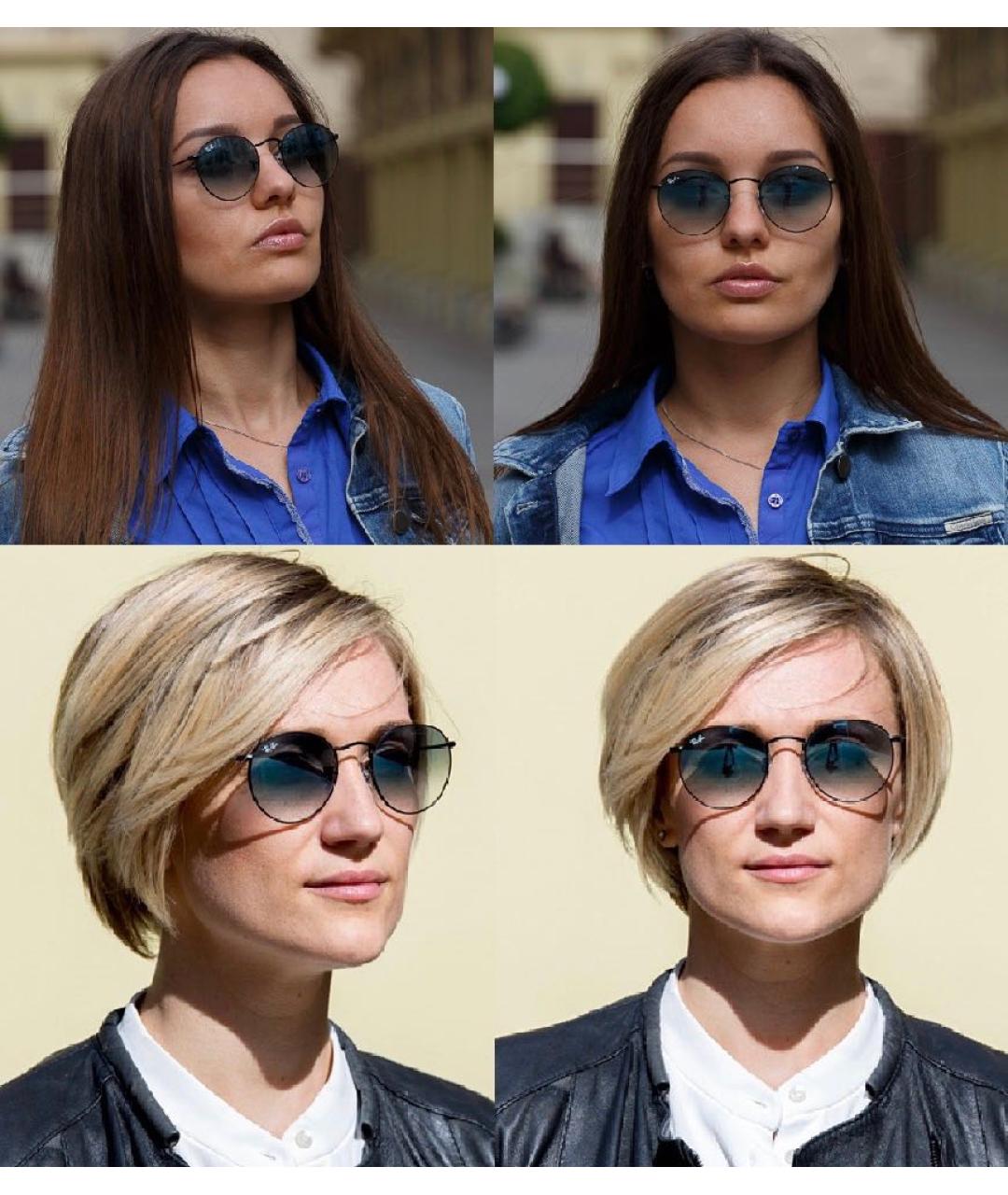 RAY BAN Черные металлические солнцезащитные очки, фото 5
