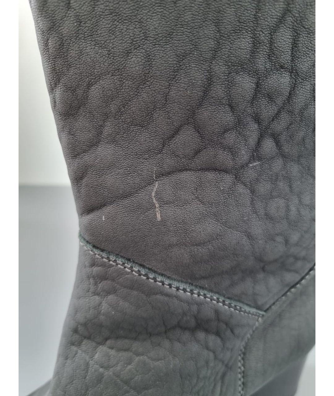 CHANEL Серые кожаные сапоги, фото 7