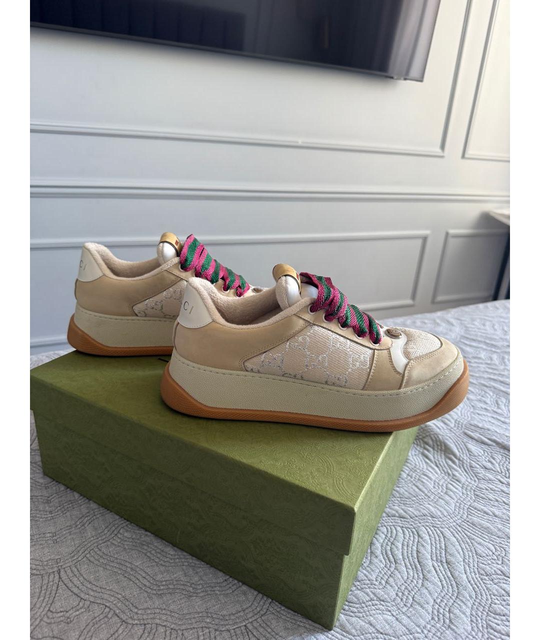 GUCCI Мульти текстильные кеды, фото 7