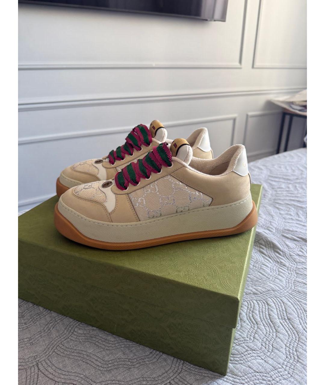 GUCCI Мульти текстильные кеды, фото 5