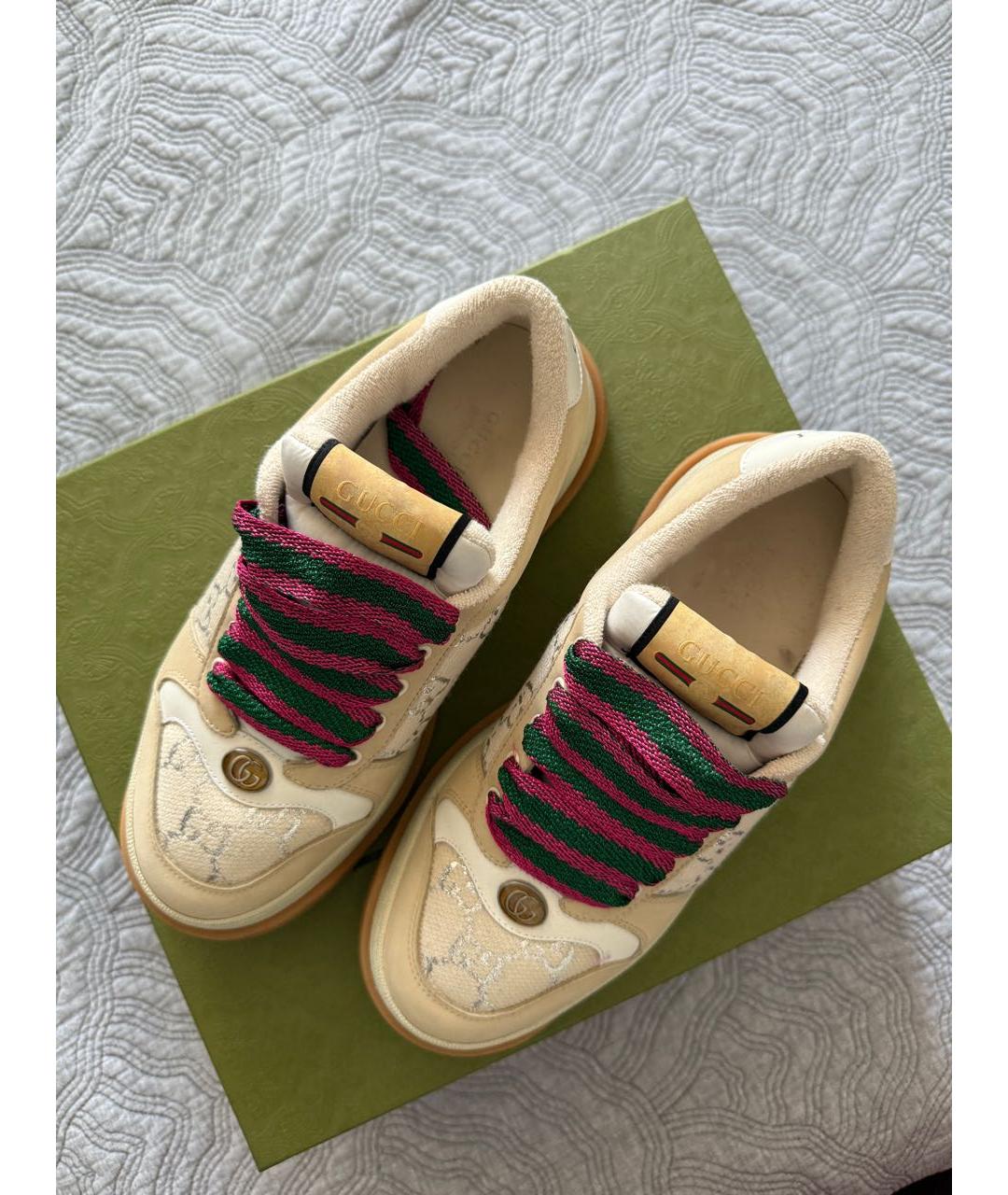 GUCCI Мульти текстильные кеды, фото 4