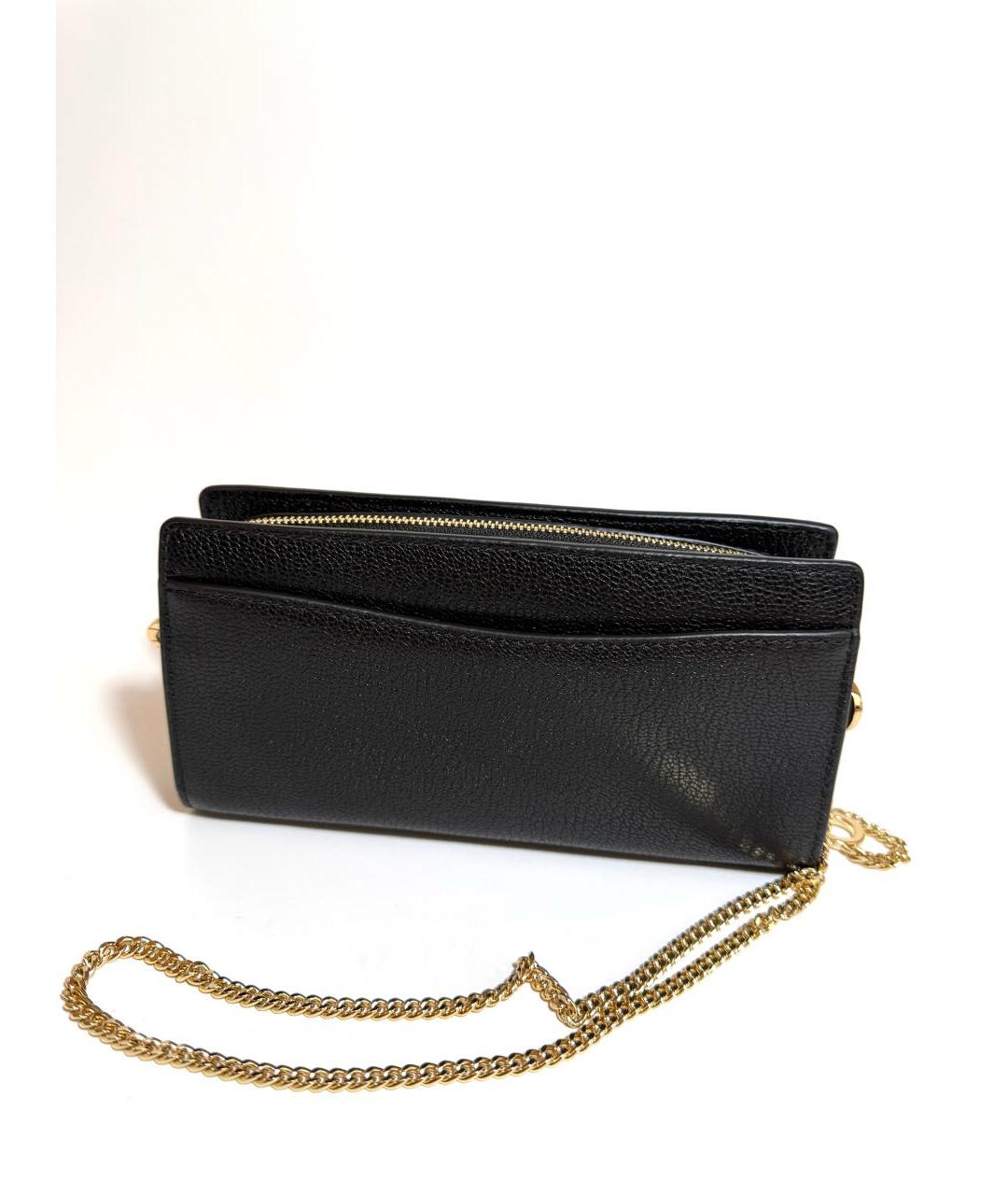 MICHAEL KORS Черная кожаная сумка через плечо, фото 3