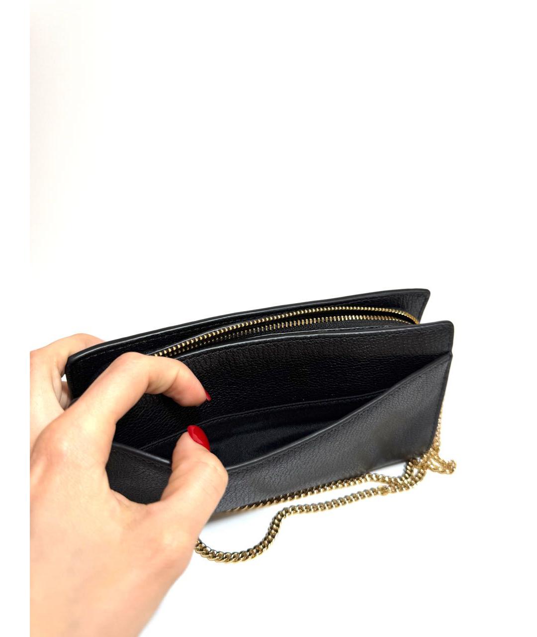 MICHAEL KORS Черная кожаная сумка через плечо, фото 5