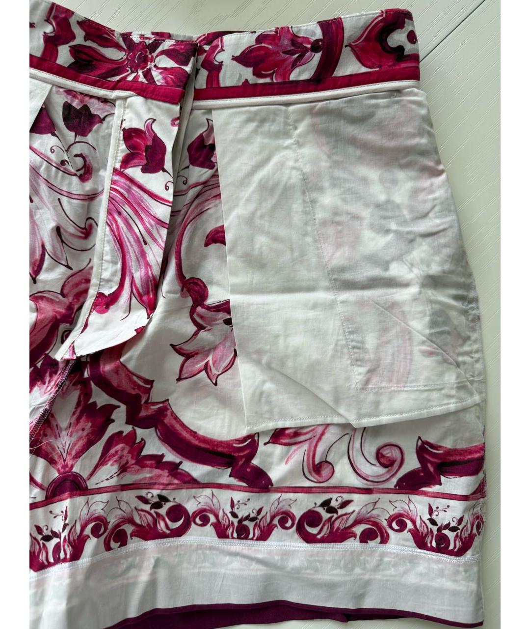 DOLCE&GABBANA Розовые хлопковые шорты, фото 4