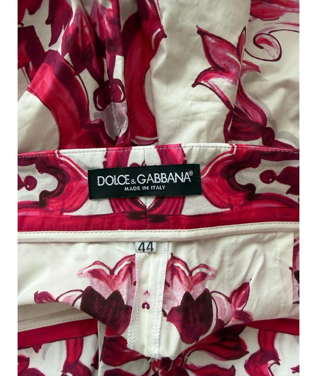DOLCE&GABBANA Розовые хлопковые шорты, фото 3