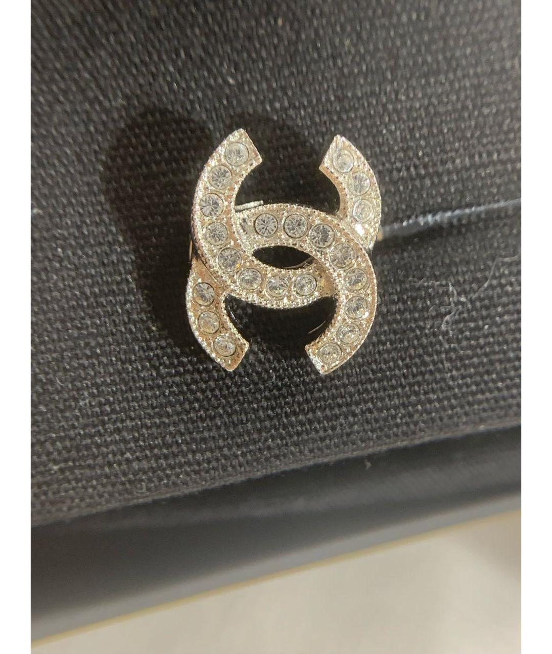 CHANEL Золотые металлические серьги, фото 4