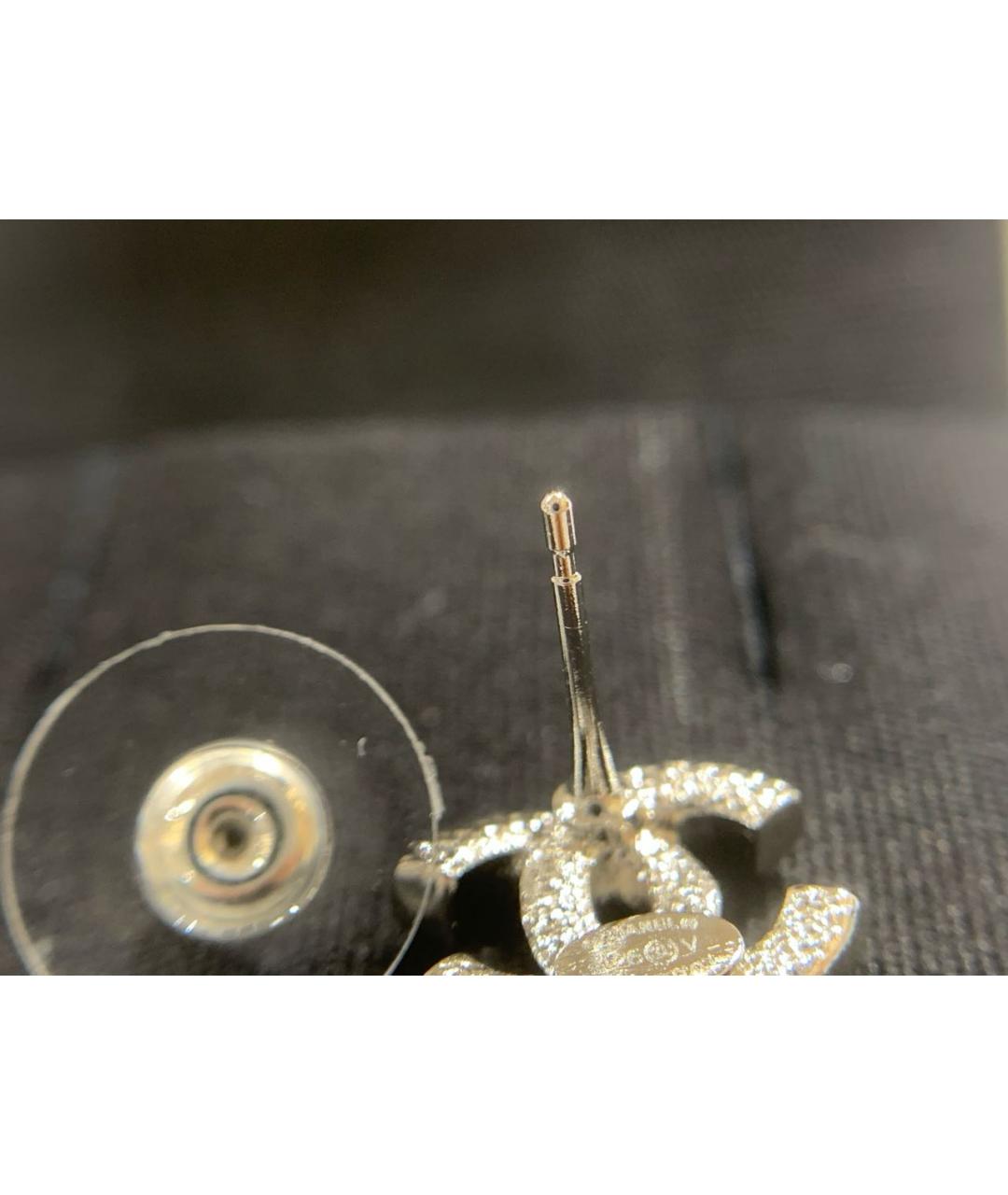 CHANEL Золотые металлические серьги, фото 8