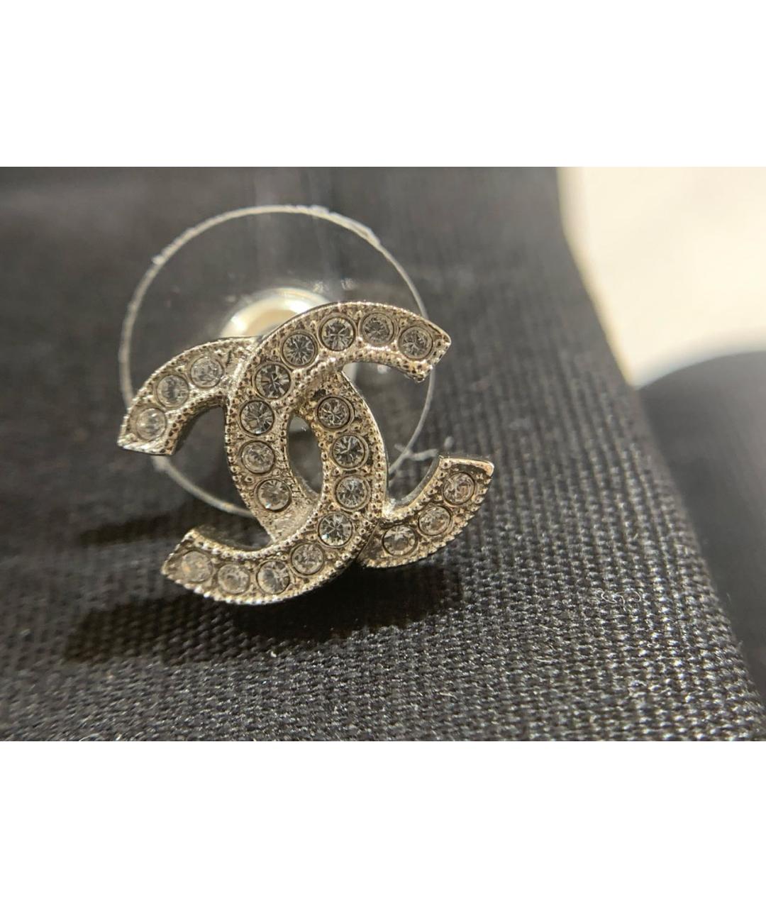 CHANEL Золотые металлические серьги, фото 6