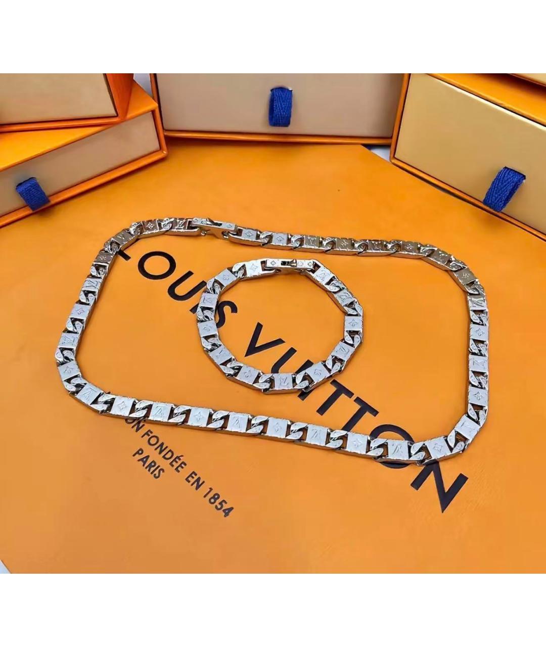 LOUIS VUITTON Серебряное колье, фото 5