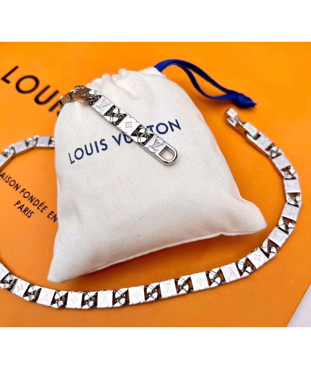 LOUIS VUITTON Серебряное колье, фото 3