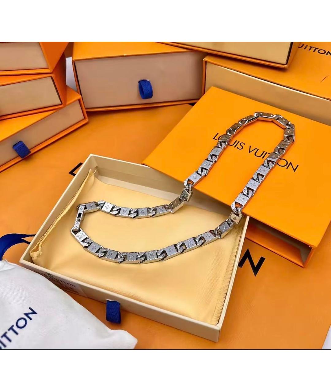 LOUIS VUITTON Серебряное колье, фото 2
