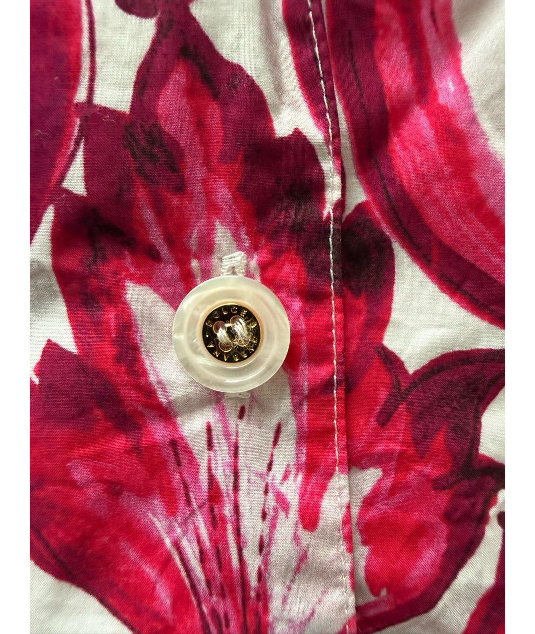 DOLCE&GABBANA Розовая хлопковая рубашка, фото 3