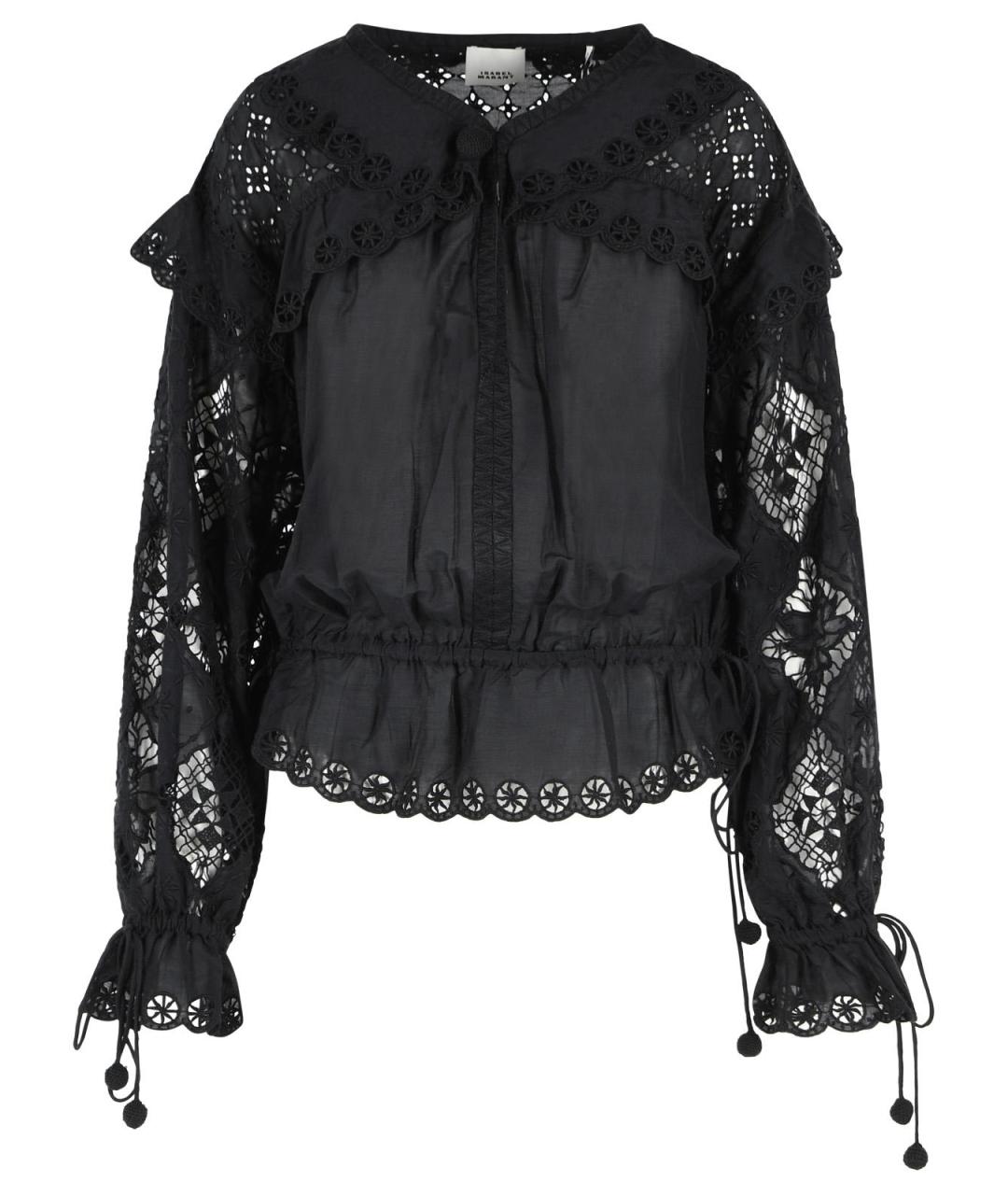 ISABEL MARANT Черная хлопковая блузы, фото 1