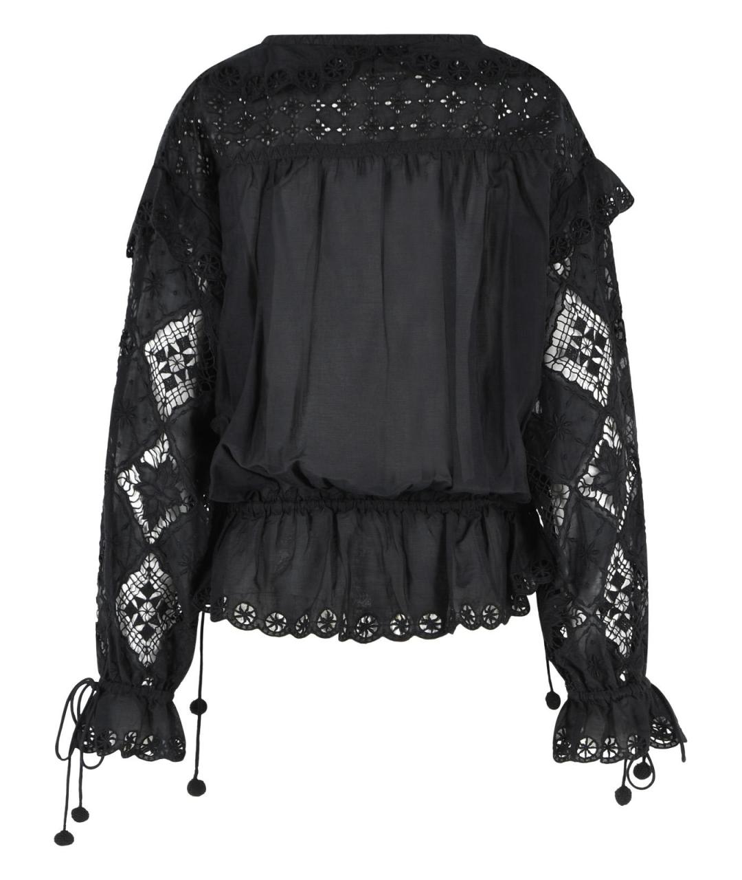 ISABEL MARANT Черная хлопковая блузы, фото 3