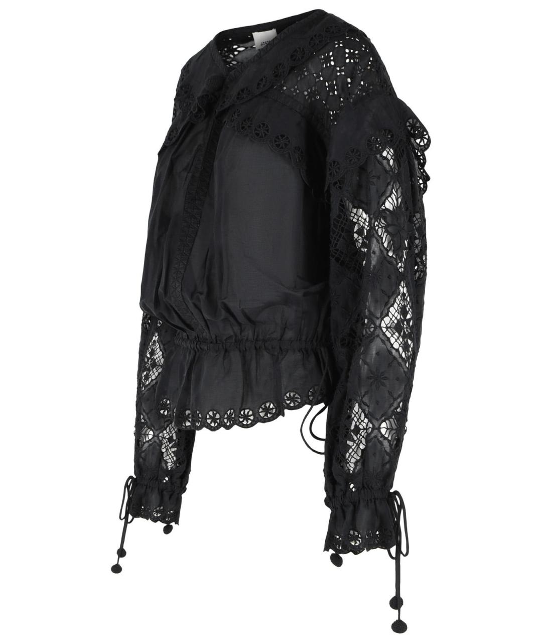 ISABEL MARANT Черная хлопковая блузы, фото 2