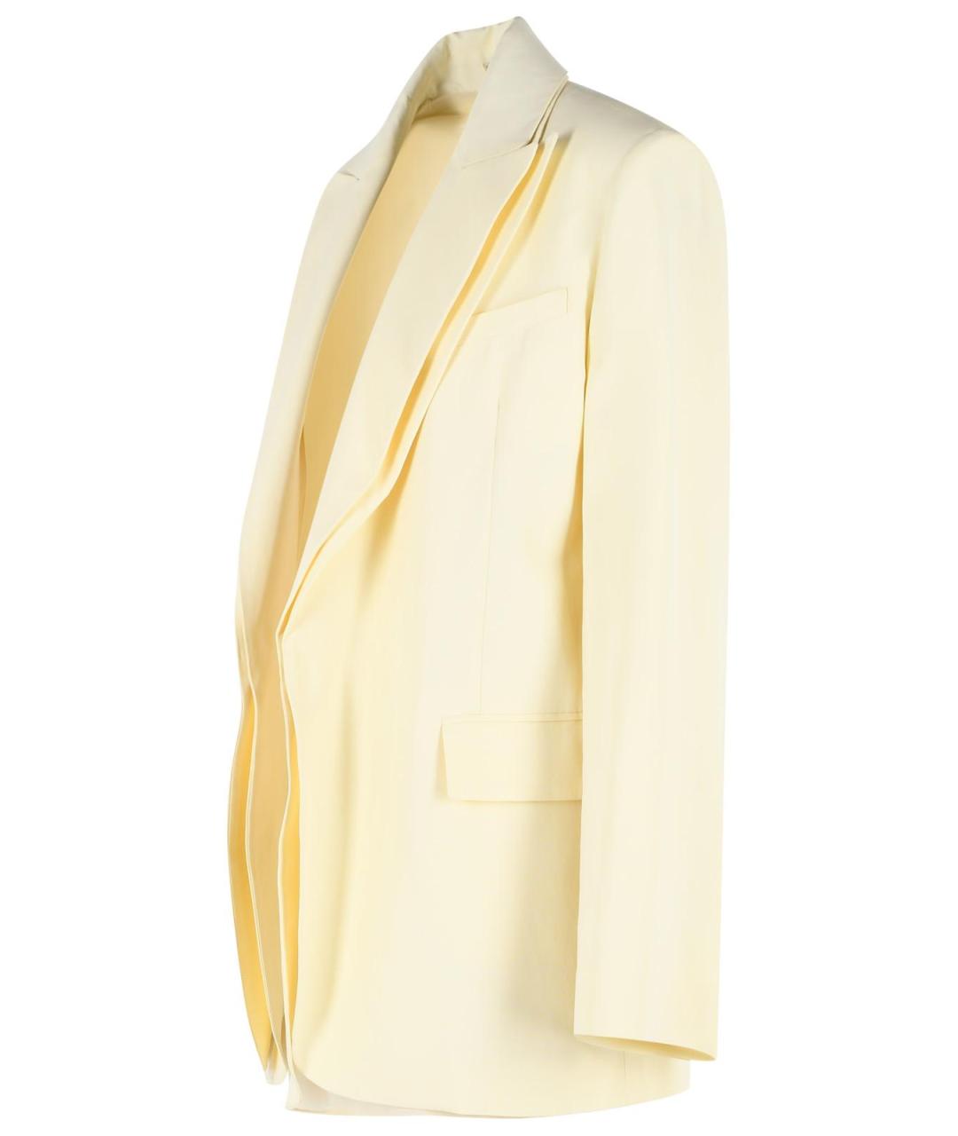 SPORTMAX Бежевый вискозный жакет/пиджак, фото 2