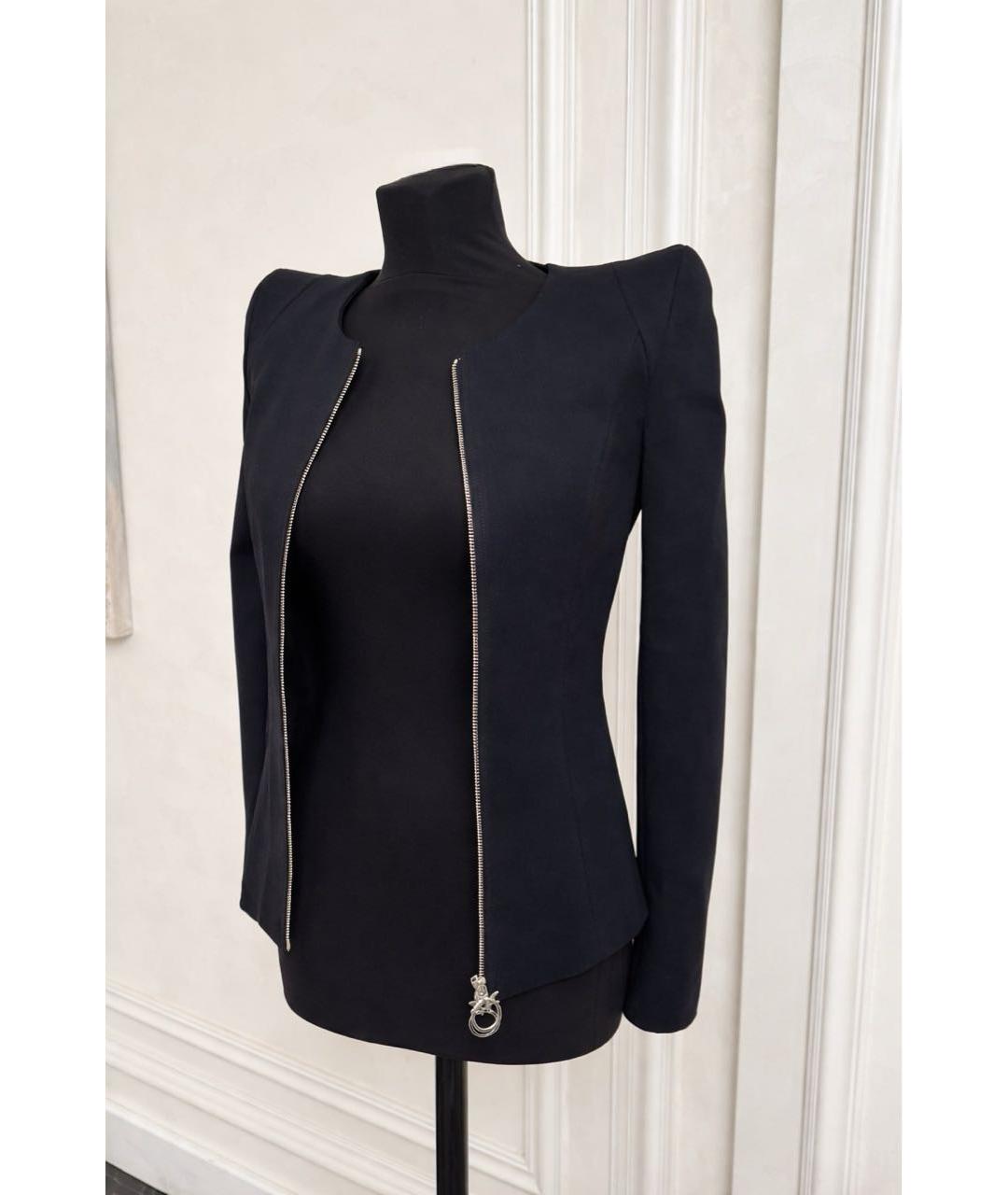 PINKO Черный полиэстеровый жакет/пиджак, фото 3