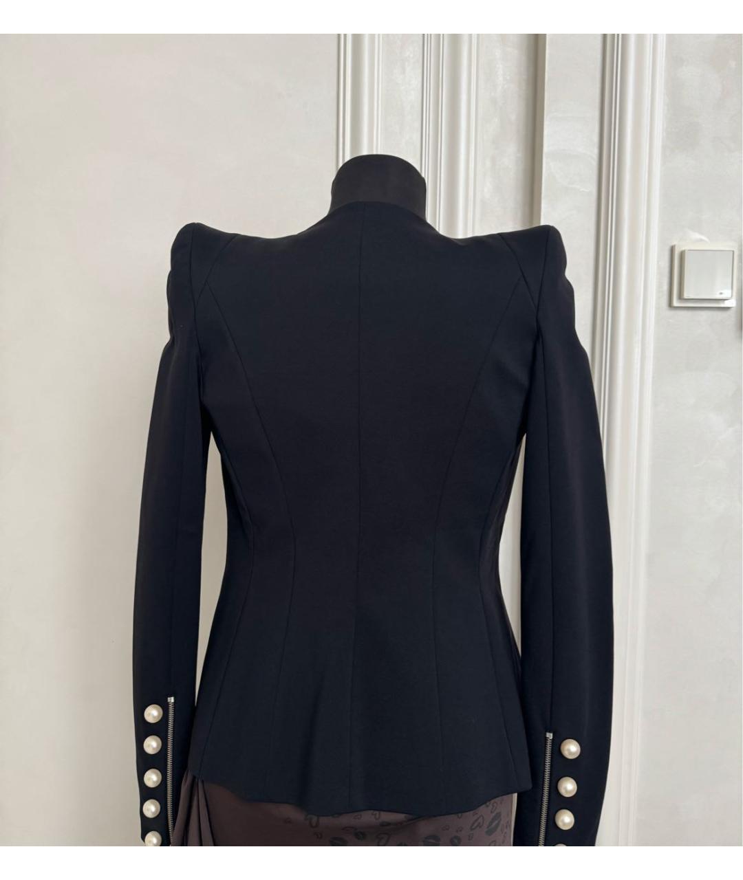 PINKO Черный полиэстеровый жакет/пиджак, фото 2