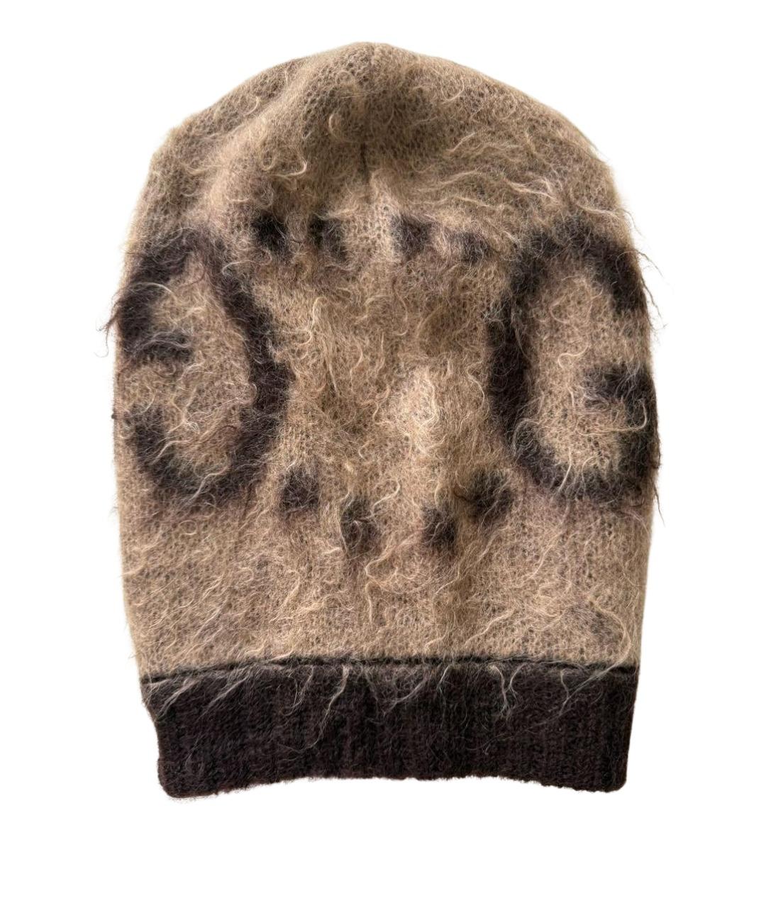 GUCCI Коричневая шапка, фото 1